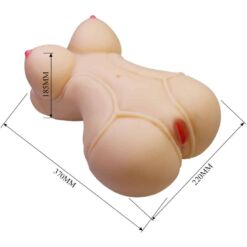 Comprar CRAZY BULL - DIANA TORSO FEMENINO REALISTA VAGINA Y ANAL 5 KG al mejor precio - Envíos Discretos