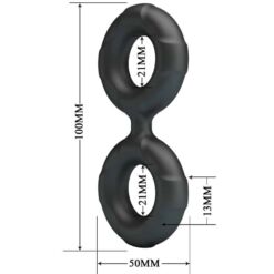 Comprar CRAZY BULL - RADWAN ANILLO DOBLE SILICONA MODELO 19 al mejor precio - Envíos Discretos
