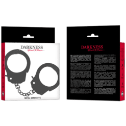 Comprar DARKNESS - ESPOSAS DE METAL PARA MANOS NEGRAS al mejor precio - Envíos Discretos