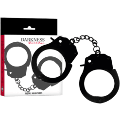 Comprar DARKNESS - ESPOSAS DE METAL PARA MANOS NEGRAS al mejor precio - Envíos Discretos