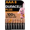Comprar DURACELL - PLUS POWER 100 PILA ALCALINA AAA LR03 BLISTER*8 al mejor precio - Envíos Discretos