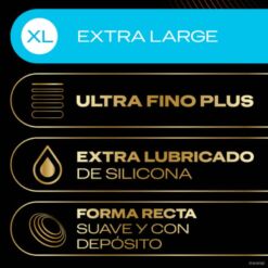 Comprar DUREX - CONEXIÓN TOTAL XL ULTRA FINO PLUS SIN LÁTEX 10 UNIDADES al mejor precio - Envíos Discretos