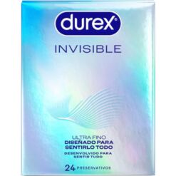 Comprar DUREX - PRESERVATIVOS INVISIBLE ULTRA FINO 24 UNIDADES al mejor precio - Envíos Discretos