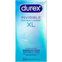 Comprar DUREX - PRESERVATIVOS INVISIBLE XL 10 UNIDADES al mejor precio - Envíos Discretos