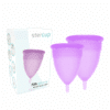STERCUP - PACK COPA MENSTRUAL SILICONA FDA TALLA S + L LILA - piKanteo | Despierta tu lado más piKante