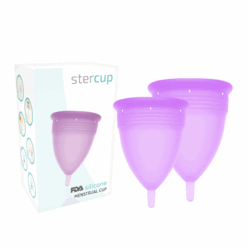 STERCUP - PACK COPA MENSTRUAL SILICONA FDA TALLA S + L LILA