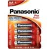 PANASONIC - PRO POWER PILA ALCALINA AA LR6 BLISTER*4