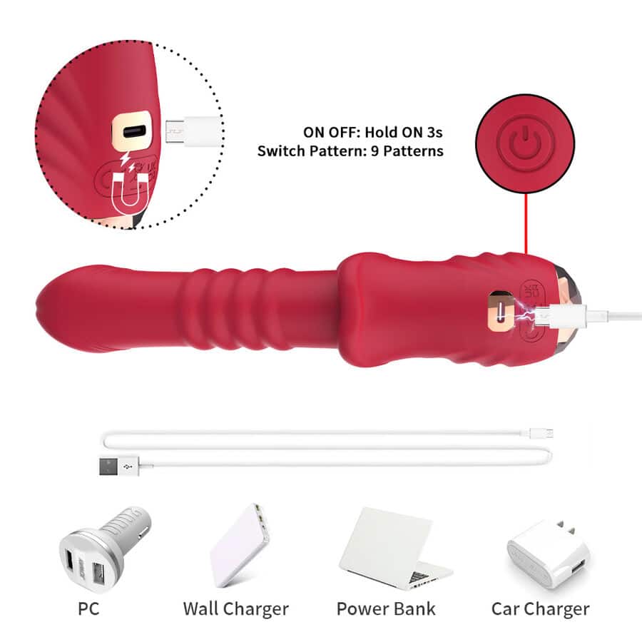 ARMONY - DILDO VIBRADOR ESTIMULADOR PUNTO A ROJO - Imagen 7