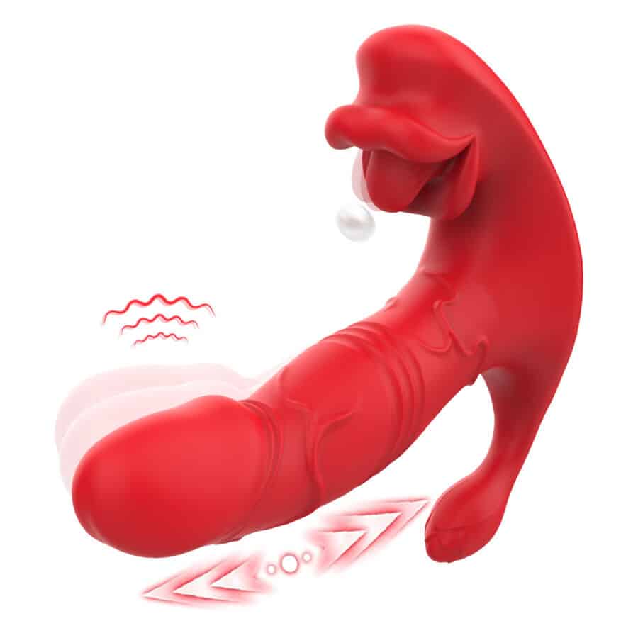 ARMONY - VIBRADOR ANAL PANTY ESTIMULADOR PUNTO C Y G CONTROL REMOTO ROJO - Imagen 5