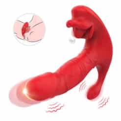 Alternative view of ARMONY - VIBRADOR ANAL PANTY ESTIMULADOR PUNTO C Y G CONTROL REMOTO ROJO