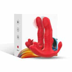 ARMONY - VIBRADOR ANAL PANTY ESTIMULADOR PUNTO C Y G CONTROL REMOTO ROJO