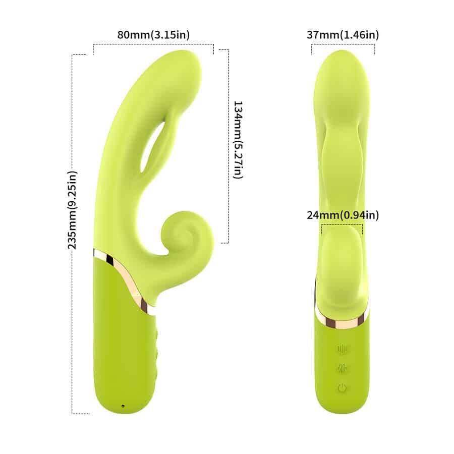 ARMONY - VIBRADOR ESTIMULADOR PUNTO A INFLABLE VERDE - Imagen 5