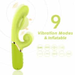 ARMONY - VIBRADOR ESTIMULADOR PUNTO A INFLABLE VERDE - piKanteo | Despierta tu lado más piKante