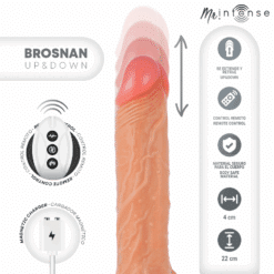 MR INTENSE - BROSNAN REALÍSTICO MULTIFUNCIÓN CON VIBRACIÓN UP AND DOWN CONTROL REMOTO 22 CM -O- 4 CM - piKanteo | Despierta tu lado más piKante
