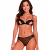 PASSION - INTIMARI SET SUJETADOR + BRAGAS NEGRO S/M - piKanteo | Despierta tu lado más piKante