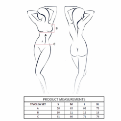 PASSION - TIVOLEA SET SUJETADOR + TANGA ROSA CLARO L/XL - piKanteo | Despierta tu lado más piKante