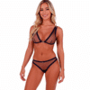 PASSION - BELISSANA SET SUJETADOR + TANGA AZUL S/M - piKanteo | Despierta tu lado más piKante