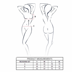 PASSION - BELISSANA SET SUJETADOR + TANGA BLANCO L/XL - piKanteo | Despierta tu lado más piKante