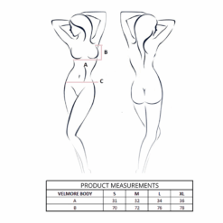 PASSION - VELMORE BODY AZUL S/M - piKanteo | Despierta tu lado más piKante