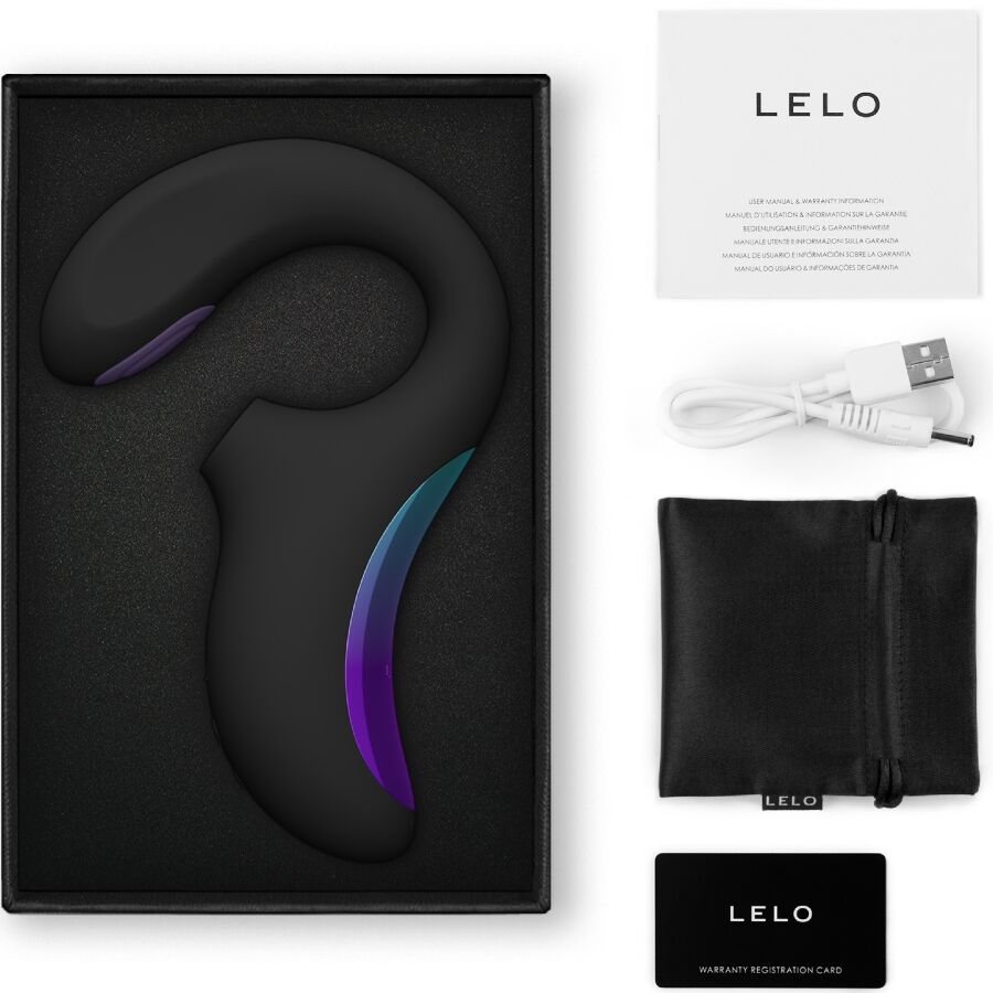 LELO - ENIGMA DOUBLE SONIC VIBRADOR PUNTO G NEGRO - Imagen 3