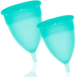 Alternative view of STERCUP - PACK COPA MENSTRUAL SILICONA FDA TALLA S + L AQUAMARINA