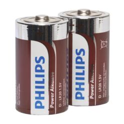 Alternative view of PHILIPS - POWER ALKALINE PILA D LR20 BLISTER*2