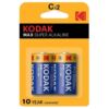 Comprar KODAK - MAX PILA ALCALINA C LR14 BLISTER*2 al mejor precio - Envíos Discretos