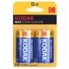 Comprar KODAK - MAX PILA ALCALINA D LR20 BLISTER*2 al mejor precio - Envíos Discretos
