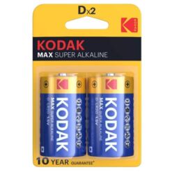 Comprar KODAK - MAX PILA ALCALINA D LR20 BLISTER*2 al mejor precio - Envíos Discretos