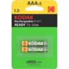 Comprar KODAK - PILA RECARGABLE HR03 AAA 650mAh BLISTER*2 al mejor precio - Envíos Discretos