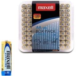 Comprar MAXELL - PILA ALCALINA AA LR6 PACK*100 PILAS al mejor precio - Envíos Discretos
