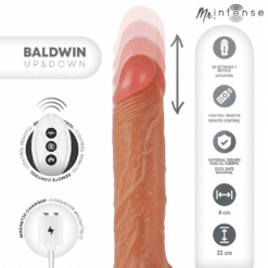 Comprar MR INTENSE - BALDWIN REALISTICO MULTIFUNCIÓN CON VIBRACIÓN UP AND DOWN CONTROL REMOTO 22 CM -O- 4 CM al mejor precio - Envíos Discretos
