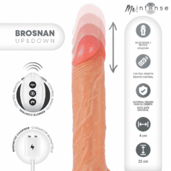 Comprar MR INTENSE - BROSNAN REALÍSTICO MULTIFUNCIÓN CON VIBRACIÓN UP AND DOWN CONTROL REMOTO 22 CM -O- 4 CM al mejor precio - Envíos Discretos