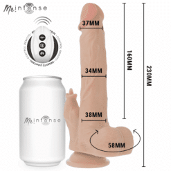 Comprar MR INTENSE - REDFORD REALÍSTICO MULTIFUNCIÓN CON VIBRACIÓN, ROTACION Y UP AND DOWN CONTROL REMOTO 23 CM -O- 3.5 CM al mejor precio - Envíos Discretos