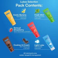 Comprar PASANTE - PACK LUBRICANTES SABORES VARIADOS 5 UDS X 15 ML al mejor precio - Envíos Discretos