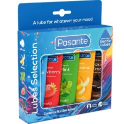 Comprar PASANTE - PACK LUBRICANTES SABORES VARIADOS 5 UDS X 15 ML al mejor precio - Envíos Discretos