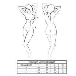 Comprar PASSION - BELISSANA SET SUJETADOR + TANGA VIOLETA S/M al mejor precio - Envíos Discretos