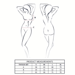 Comprar PASSION - TIVOLEA SET SUJETADOR + TANGA ROSA CLARO S/M al mejor precio - Envíos Discretos