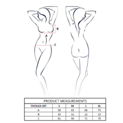 Comprar PASSION - TIVOLEA SET SUJETADOR + TANGA VIOLETA S/M al mejor precio - Envíos Discretos