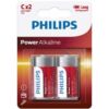 Comprar PHILIPS - POWER ALKALINE PILA C LR14 BLISTER*2 al mejor precio - Envíos Discretos