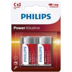 Comprar PHILIPS - POWER ALKALINE PILA C LR14 BLISTER*2 al mejor precio - Envíos Discretos