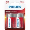 Comprar PHILIPS - POWER ALKALINE PILA D LR20 BLISTER*2 al mejor precio - Envíos Discretos