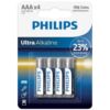 Comprar PHILIPS - ULTRA ALKALINE PILA AAA LR03 BLISTER*4 al mejor precio - Envíos Discretos
