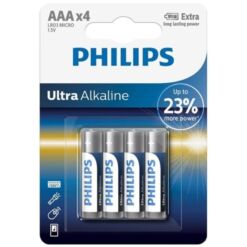 Comprar PHILIPS - ULTRA ALKALINE PILA AAA LR03 BLISTER*4 al mejor precio - Envíos Discretos