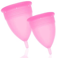 Comprar STERCUP - PACK COPA MENSTRUAL SILICONA FDA TALLA S + L ROSA al mejor precio - Envíos Discretos