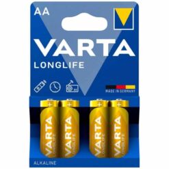 Comprar VARTA - LONGLIFE PILA ALCALINA AA LR6 BLISTER*4 al mejor precio - Envíos Discretos
