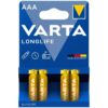 Comprar VARTA - LONGLIFE PILA ALCALINA AAA LR03 BLISTER*4 al mejor precio - Envíos Discretos