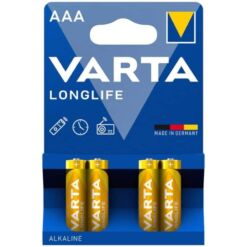 Comprar VARTA - LONGLIFE PILA ALCALINA AAA LR03 BLISTER*4 al mejor precio - Envíos Discretos