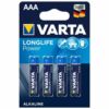Comprar VARTA - LONGLIFE POWER PILA ALCALINA AAA LR03 BLISTER*4 al mejor precio - Envíos Discretos