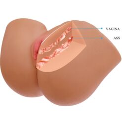 Comprar CRAZY BULL - ILANA TRASERO FEMENINO REALISTA VIBRADOR & SUCCIONADOR CON SONIDO 6.8 KG al mejor precio - Envíos Discretos